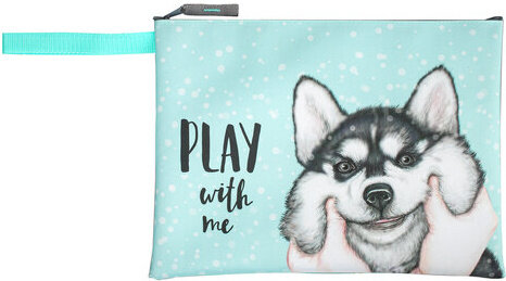 Папка для тетрадей BRAUBERG А4, 1 отделение, полиэстер, на молнии, с ручкой, "Husky", 270941