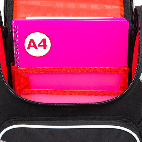 Ранец GRIZZLY эргономичная спинка, светящийся, для мальчиков, "RACING CAR", 35х26х16 см, RAl-295-2/1