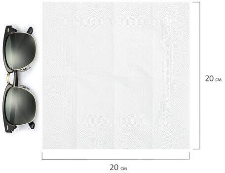 Платки носовые LAIMA/ЛАЙМА, 3-х слойные, 10 шт. х (спайка 10 пачек), 20х20 см, 126910