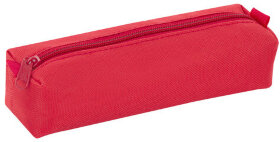 Пенал-тубус ПИФАГОР на молнии, ткань, красный, 22х5 см, 272256