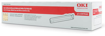 Тонер-картридж OKI (43979107) B410/B430/B440/MB400, оригинальный, ресурс 3500 стр.