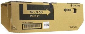 Тонер-картридж KYOCERA (TK-3160) ECOSYS P3045dn/P3050dn/P3055dn/P3060dn, ресурс 12500 стр., оригинальный, 1T02T90NL1