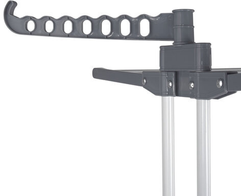 Сушилка напольная для белья раскладная МНОГОФУНКЦИОНАЛЬНАЯ, 3 уровня, на колесах, "Super Compact", СКЛАДНОЕ ОСНОВАНИЕ, LAIMA HOME, 608462