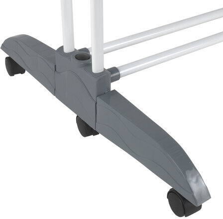 Сушилка напольная для белья раскладная МНОГОФУНКЦИОНАЛЬНАЯ, 3 уровня, на колесах, "Super Compact", СКЛАДНОЕ ОСНОВАНИЕ, LAIMA HOME, 608462