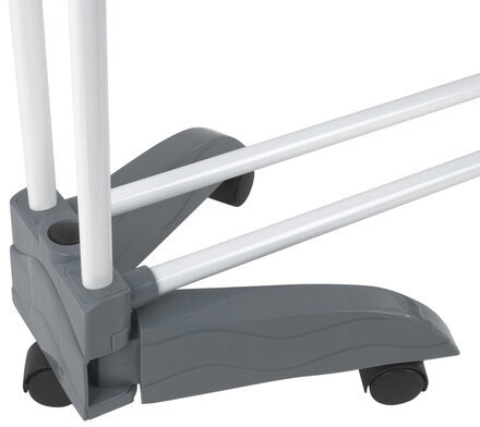 Сушилка напольная для белья раскладная МНОГОФУНКЦИОНАЛЬНАЯ, 3 уровня, на колесах, "Super Compact", СКЛАДНОЕ ОСНОВАНИЕ, LAIMA HOME, 608462