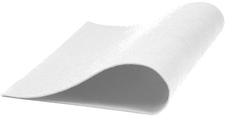 Цветной фетр для творчества, 400х600 мм, ОСТРОВ СОКРОВИЩ, 3 листа, толщина 4 мм, плотный, белый, 660661