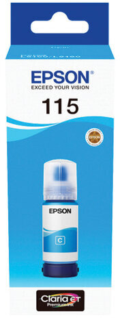 Чернила EPSON 115 (C13T07D24A) для СНПЧ L8160/L8180, голубые, объем 70 мл, ОРИГИНАЛЬНЫЕ,  C13T07D24A