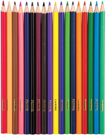 Карандаши цветные ГАММА "Классические", 18 цветов, заточенные, шестигранные, картонная упаковка, 05091803, 050918_03