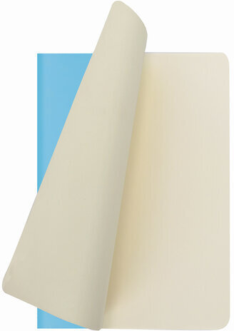 Тетрадь 48 л. в клетку обложка кожзам SoftTouch, сшивка, A5 (147х210мм), ГОЛУБОЙ, BRAUBERG RAINBOW, 403880