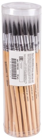 Кисть BRAUBERG, белка, круглая, № 7, 200184