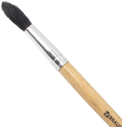 Кисть BRAUBERG, белка, круглая, № 7, 200184