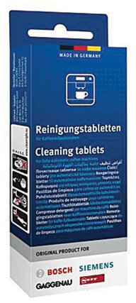 Таблетки для очистки кофемашин от эфирных масел BOSCH, КОМПЛЕКТ 10 шт., 00311969