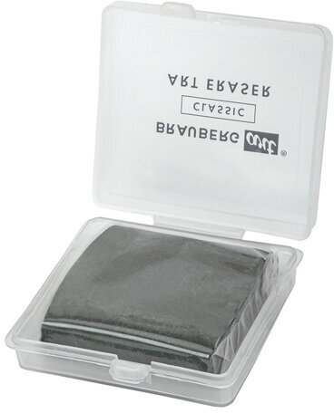 Ластик-клячка художественный, серый, в футляре, 40x36x10 мм, BRAUBERG ART "CLASSIC", 271154