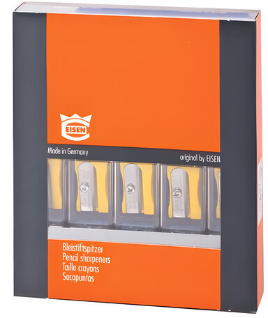 Точилка EISEN (АЙЗЕН, Германия), с контейнером, "Мини", 4 цвета, 407,053