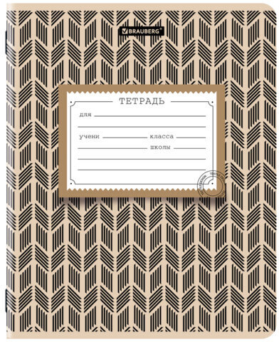 Тетрадь 12 л. BRAUBERG линия, обложка картон, TEXTURE, 107279