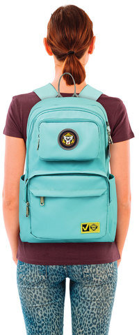 Рюкзак BRAUBERG LIGHT молодежный, с отделением для ноутбука, нагрудный ремешок, мятный, 47х31х13 см, 227077