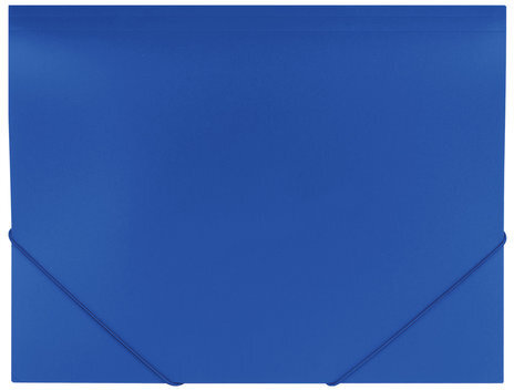 Папка на резинках BRAUBERG "Office", синяя, до 300 листов, 500 мкм, 227712