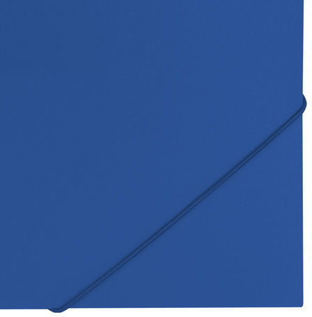 Папка на резинках BRAUBERG "Office", синяя, до 300 листов, 500 мкм, 227712