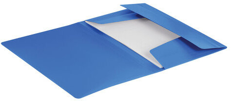 Папка на резинках BRAUBERG "Office", синяя, до 300 листов, 500 мкм, 227712