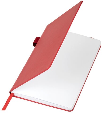 Блокнот А5 135x212мм BRAUBERG "Soft touch" под кожу, резинка, держатель, 80л клетка, розовый, 117148