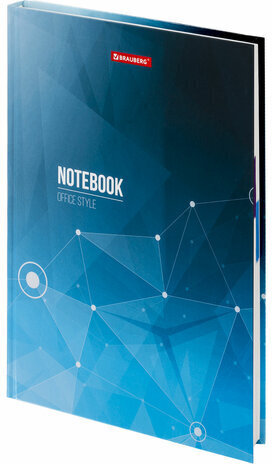 Блокнот БОЛЬШОЙ ФОРМАТ (215х295 мм) А4, 128 л., твердый, клетка, блок 4 цвета, BRAUBERG, &quot;Бизнес&quot;, 111593