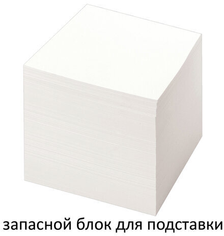 Блок для записей STAFF непроклеенный, куб 8х8х8 см, белый, белизна 90-92%, 111980