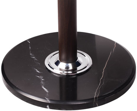 Вешалка-стойка BRABIX "CR-274", металл/мрамор, 1,8 м, на диске диаметром 36 см, 5 крючков + 4 дополнительных, венге, 601744