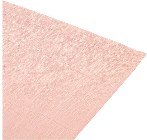 Бумага гофрированная/креповая (ИТАЛИЯ) 140 г/м2, 50х250 см, светло-персиковая (948), BRAUBERG FIORE, 112587