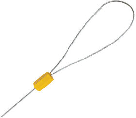 Пломбы металлические тросовые, диаметр 1,8 мм, длина 300 мм, КОМПЛЕКТ 10 шт.