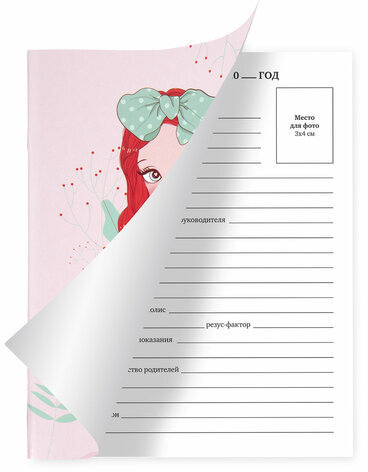 Дневник 1-11 класс 40 л., на скобе, ПИФАГОР, обложка картон, "Девочка", 106813