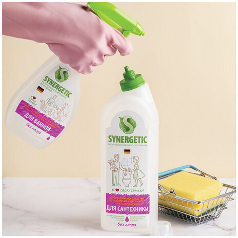 Средство для удаления ржавчины и известкового налета 1 л SYNERGETIC, биоразлагаемое, гель, 104100