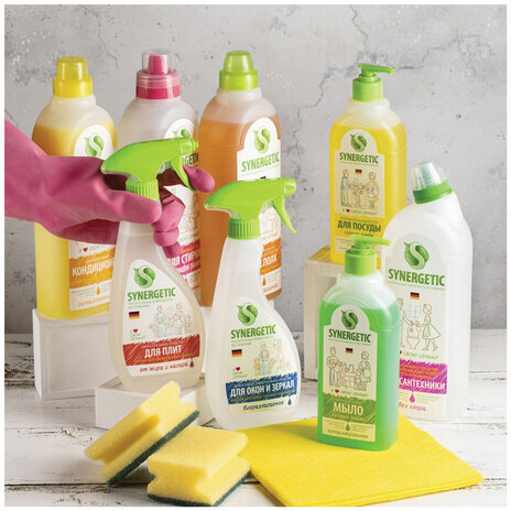 Средство для удаления ржавчины и известкового налета 1 л SYNERGETIC, биоразлагаемое, гель, 104100