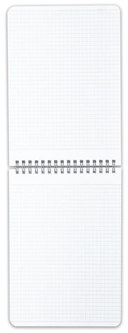 Блокнот А5 (145х205 мм), 80 л., гребень, картон, жесткая подложка, клетка, HATBER, "INSIDE" ("Офисный"), 80Б5С1гр, B46173