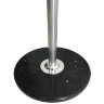 Вешалка-стойка BRABIX "CR-855" на мраморном диске, металл, 4+3 крючка, цвет серебристый, 606434