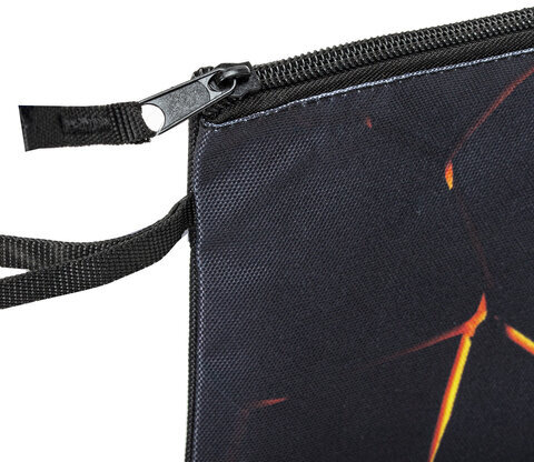 Папка для тетрадей BRAUBERG А4, 1 отделение, полиэстер, на молнии, с ручкой, "Keep out", 270942