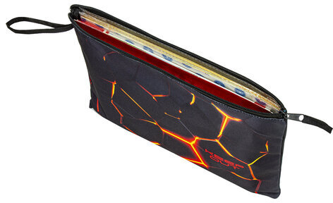 Папка для тетрадей BRAUBERG А4, 1 отделение, полиэстер, на молнии, с ручкой, "Keep out", 270942