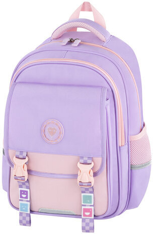 Рюкзак BRAUBERG SNAP, 2 отделения, 3 кармана, "Delicate lilac", 39х28х16 см, 272068