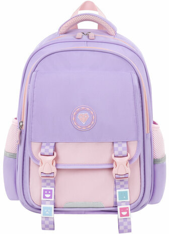 Рюкзак BRAUBERG SNAP, 2 отделения, 3 кармана, "Delicate lilac", 39х28х16 см, 272068