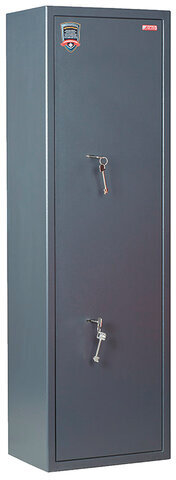 Сейф оружейный AIKO "Филин 33", 1400х430х300 мм, 71 кг, на 3 ствола, 2 ключевых замка