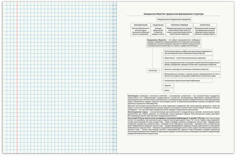 Тетрадь предметная "SPORT CLUB" 48 л., обложка картон, ОБЩЕСТВОЗНАНИЕ, клетка, подсказ, BRAUBERG, 404795