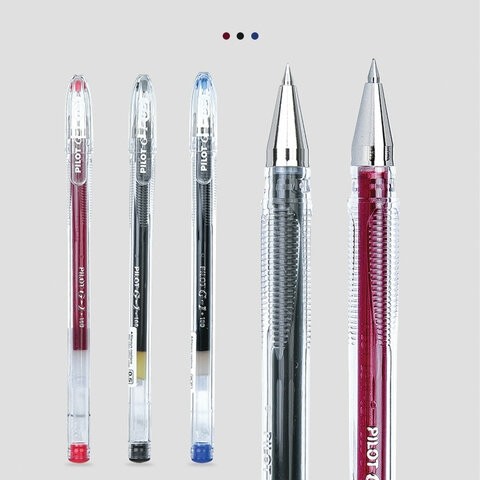 Ручка гелевая PILOT "G-1", ЧЕРНАЯ, корпус прозрачный, узел 0,5 мм, линия письма 0,3 мм, BL-G1-5T