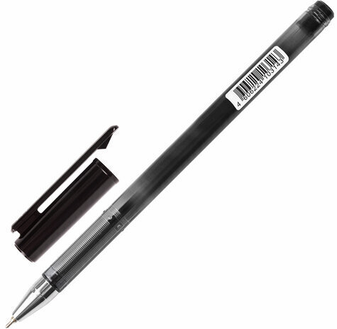 Ручка шариковая масляная BRAUBERG "Profi-Oil", ЧЕРНАЯ, корпус с печатью, узел 0,7 мм, линия письма 0,35 мм, 141633