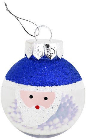 Шары ёлочные 16 шт., 6 см, "Русская Зима", пластик, цвет: синий/белый, ЗОЛОТАЯ СКАЗКА, 591985