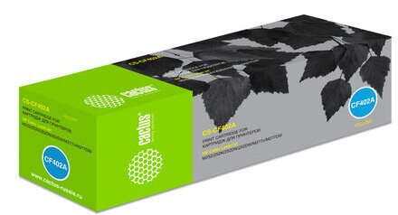 Картридж лазерный CACTUS (CS-CF402A) для HP LaserJet Pro M277n/dw/M252n, желтый, ресурс 1400 стр.