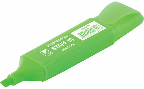 Текстовыделитель STAFF "EVERYDAY HL-728", ЗЕЛЕНЫЙ, линия 1-5 мм, 150727