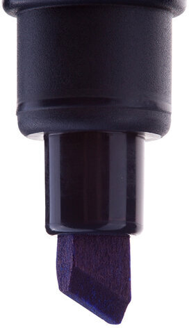 Маркер перманентный CENTROPEN 8516, ЧЕРНЫЙ, скошенный наконечник, 2-5 мм, 5 8516 0112