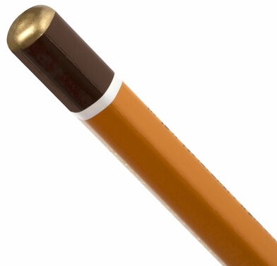 Карандаш чернографитный KOH-I-NOOR 1500, 1 шт., 7B, корпус желтый, заточенный, 150007B01170RU