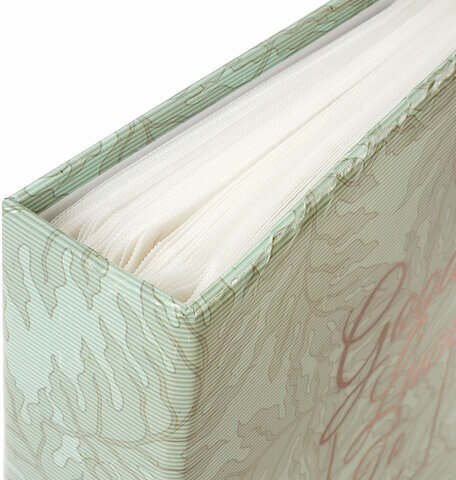 Фотоальбом BRAUBERG "Папоротник" на 200 фото 10х15 см, твердая обложка, термосварка, 391171