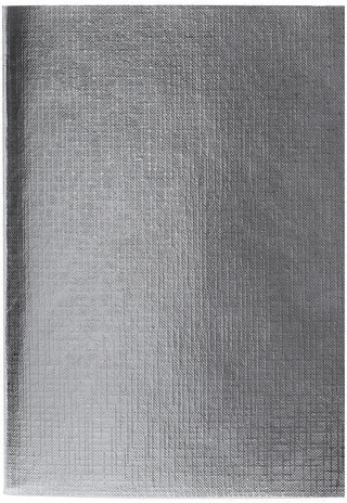 Тетрадь бумвинил, А4, 96 л., скоба, офсет №1, клетка, СЕРЕБРО Metallic, HATBER, 96Т4бвВ3