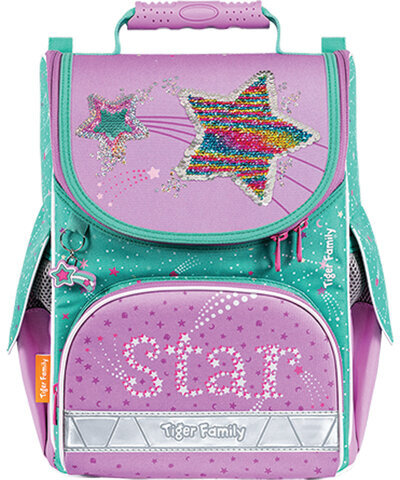 Ранец TIGER FAMILY для начальной школы, Nature Quest, "Shooting Stars", 35х31х19 см, 270206